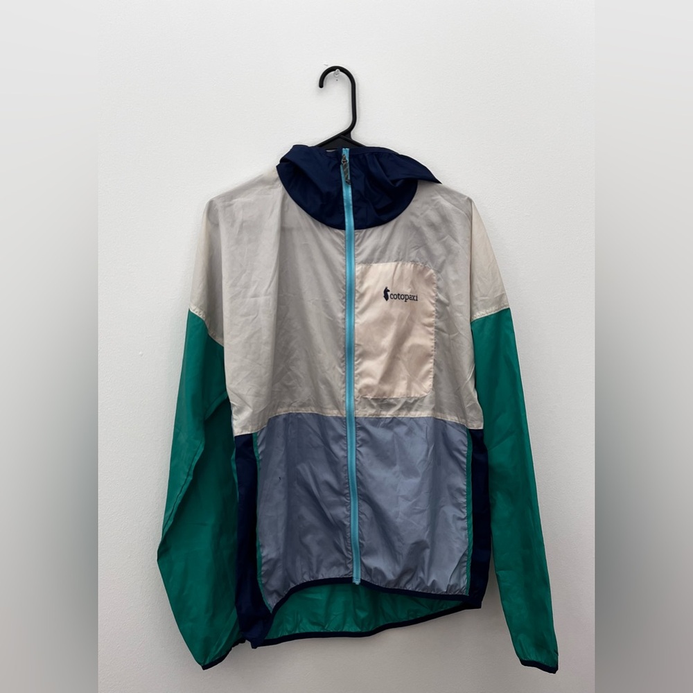 Cotopaxi Green and Blue Color Block Windbreaker